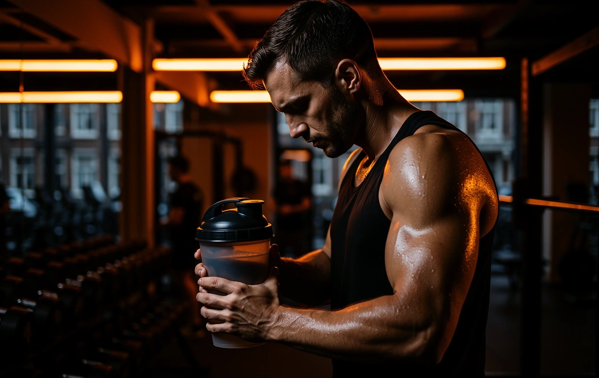 Athletic focus and intensity representing Oranje Fitness standards