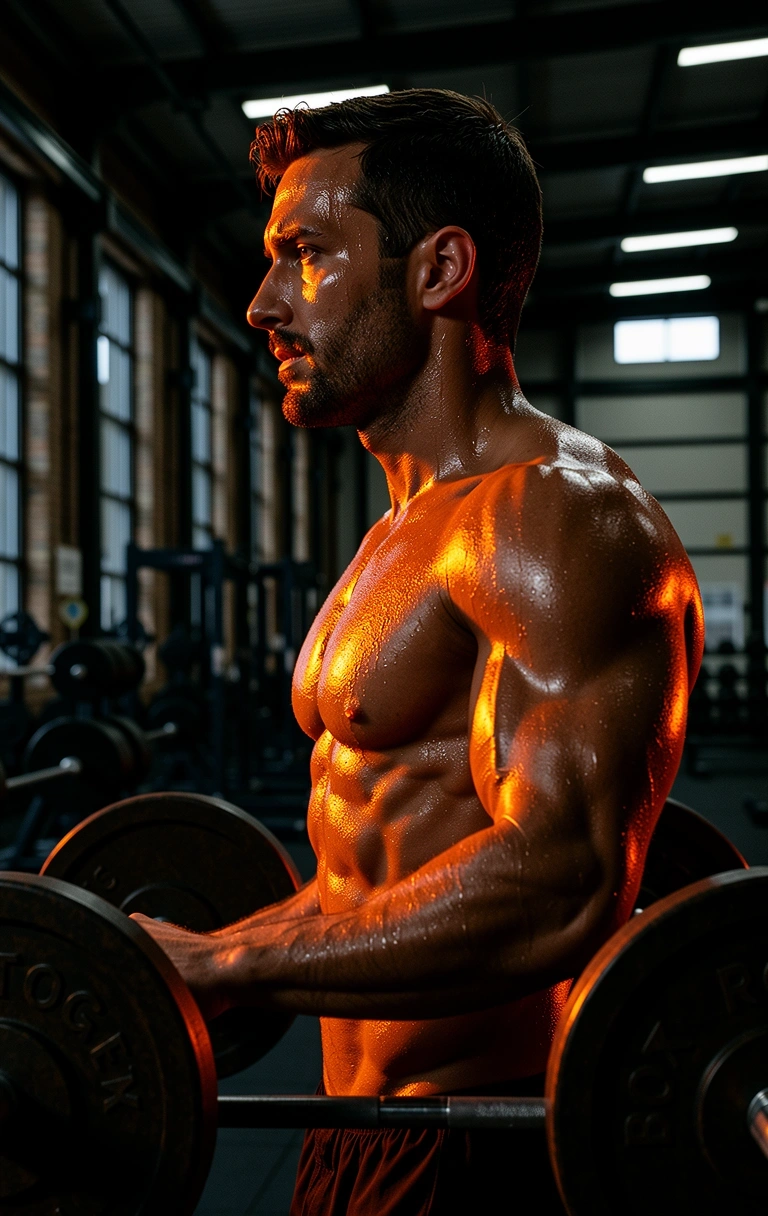 Athlete training in Rotterdam gym